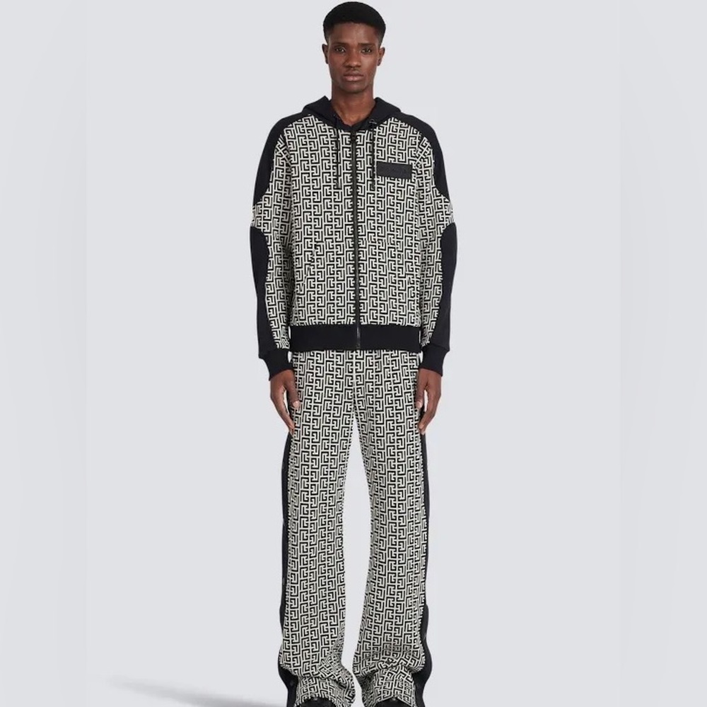 Balmain Paris Monogram hoodie Size XXL